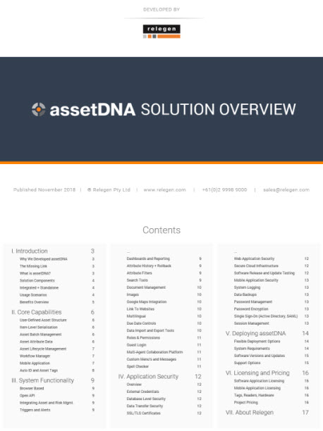This is the assetDNA solution overview image for the download page