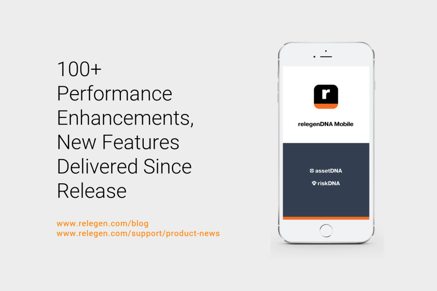 This image accompanies a blog about all the new features delivered to relegenDNA Mobile